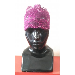 Lace Hijab Band-Maroon